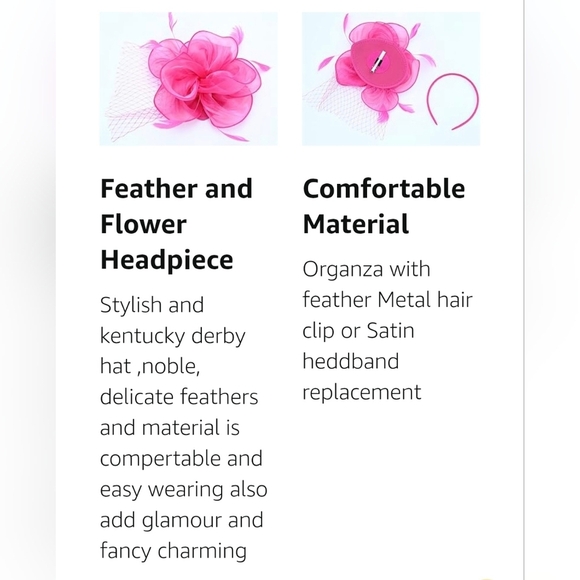 SOLD SAFERIN Women's Fascinators Feathers Tea Party Hat #843 - Picture 7 of 11